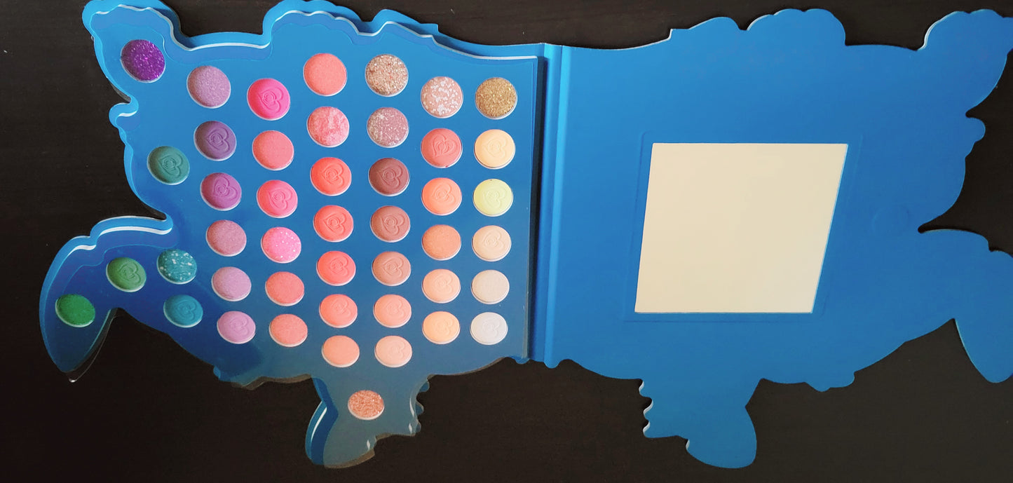 Summer Blue Alien Makeup Pallet